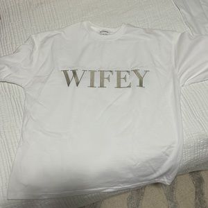 Six Stories Wifey embroided shirt NEW